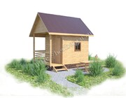 баня 2х3 с террасой