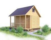 баня 3х5 с террасой