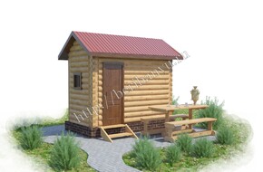 баня из сруба 2х4